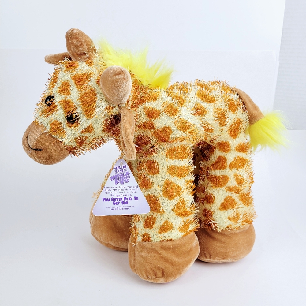 Vintage Sugarloaf Sugar Loaf Giraffe Plush Plushie~12"×11.5"~Hairy